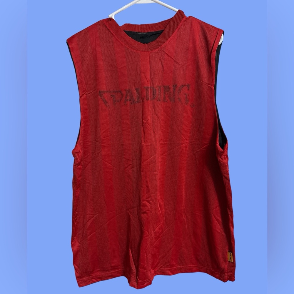 Spalding Red Athletic Tank Top